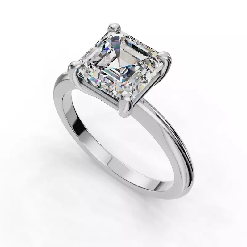 14K White Gold Bella Solitaire Engagement Ring