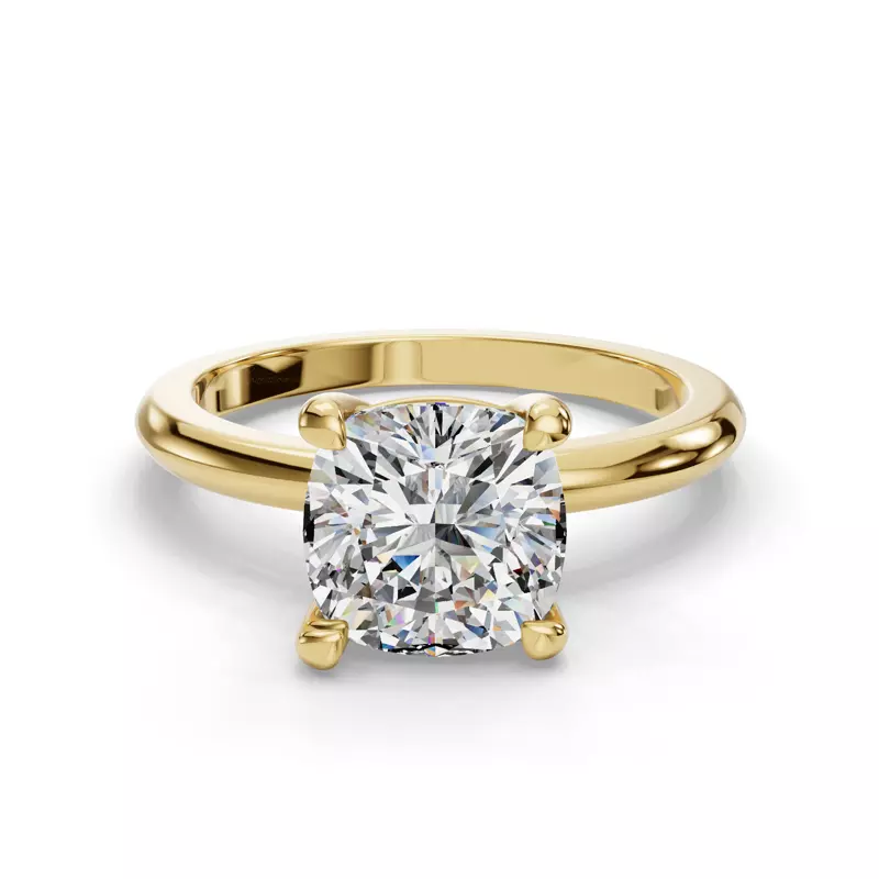 14K Yellow Gold Bella Solitaire Engagement Ring