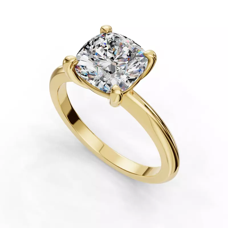 14K Yellow Gold Bella Solitaire Engagement Ring