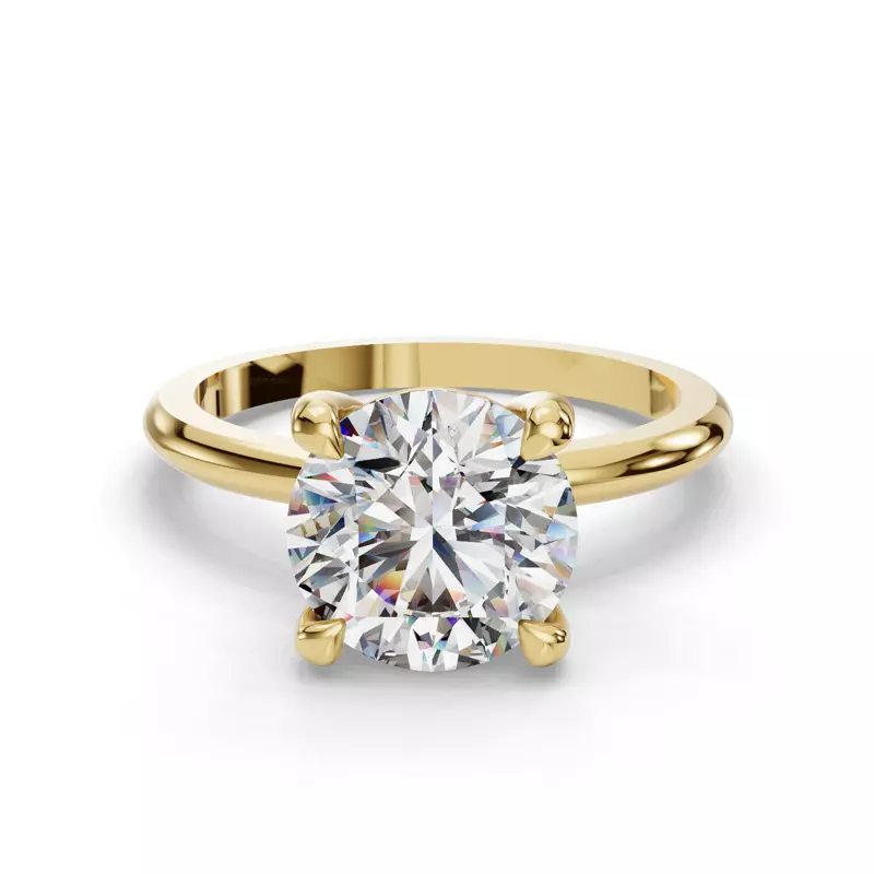 14K Yellow Gold Bella Solitaire Engagement Ring