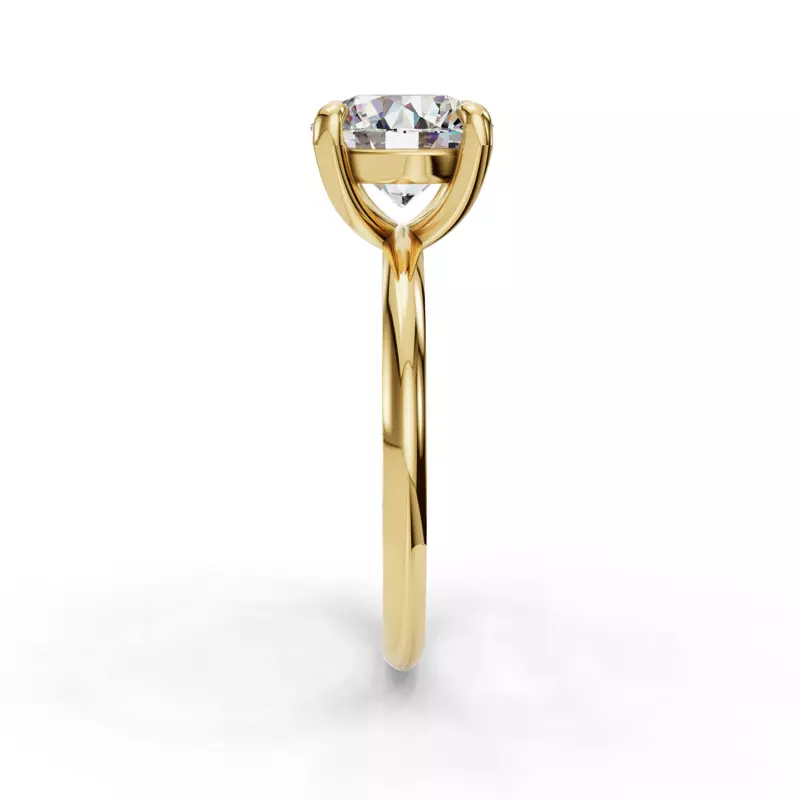 14K Yellow Gold Bella Solitaire Engagement Ring
