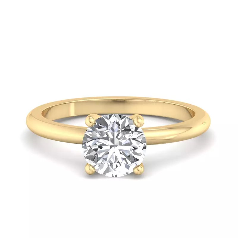 14K Yellow Gold Bella Solitaire Engagement Ring