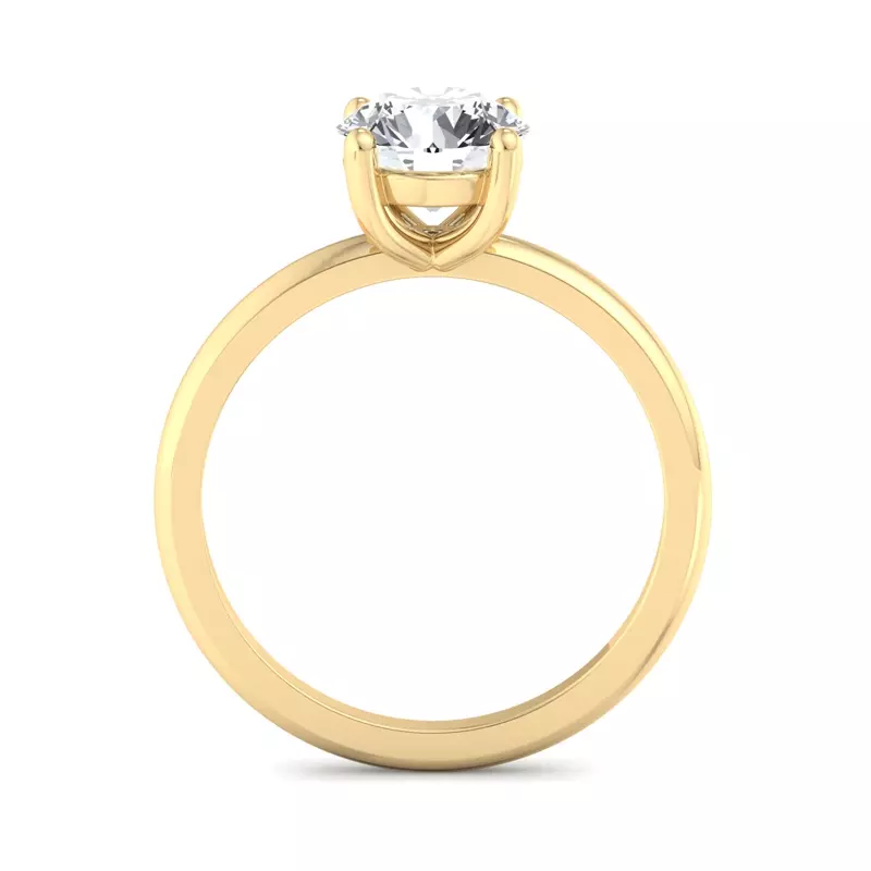 14K Yellow Gold Bella Solitaire Engagement Ring