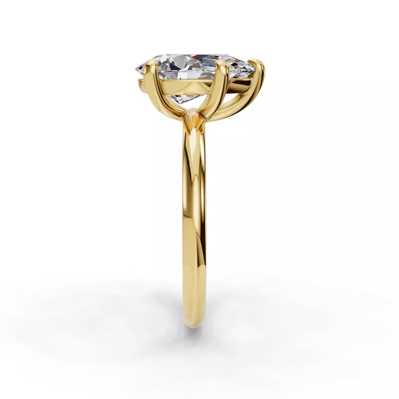 14K Yellow Gold Bella Solitaire Engagement Ring