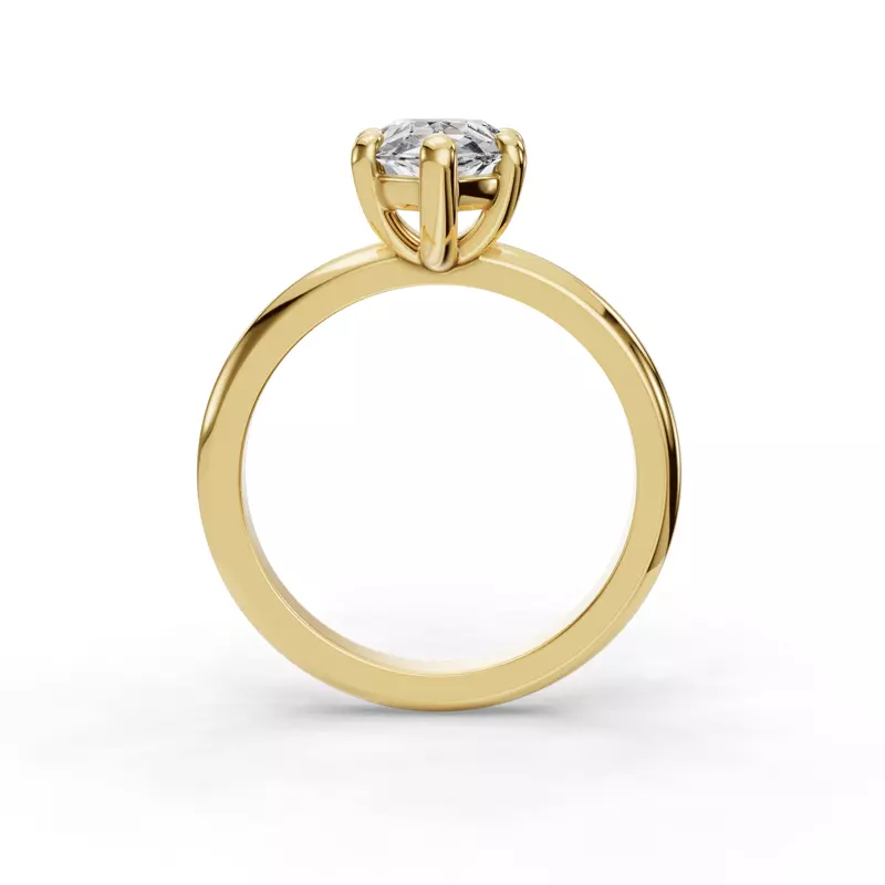 14K Yellow Gold Bella Solitaire Engagement Ring