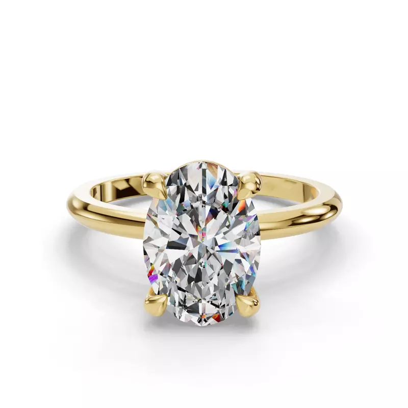 14K Yellow Gold Bella Solitaire Engagement Ring