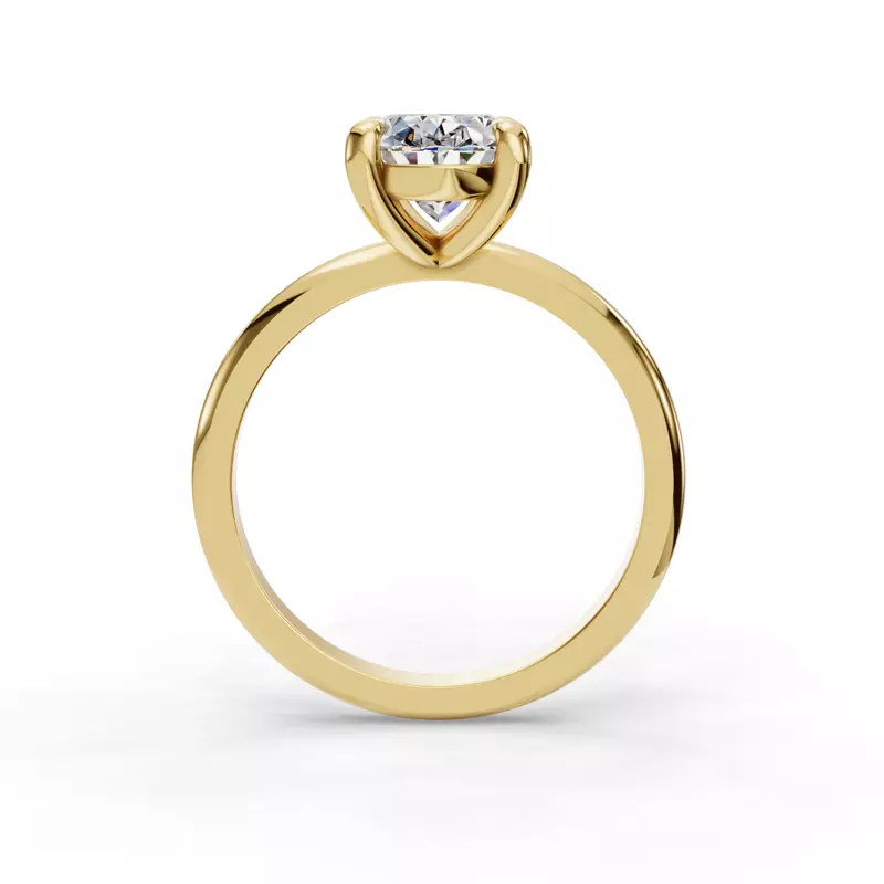 14K Yellow Gold Bella Solitaire Engagement Ring
