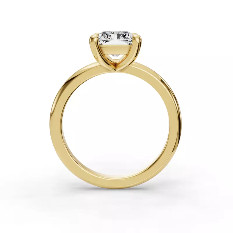 14K Yellow Gold Bella Solitaire Engagement Ring