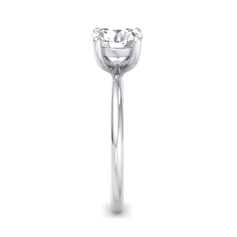 18K White Gold Bella Solitaire Engagement Ring