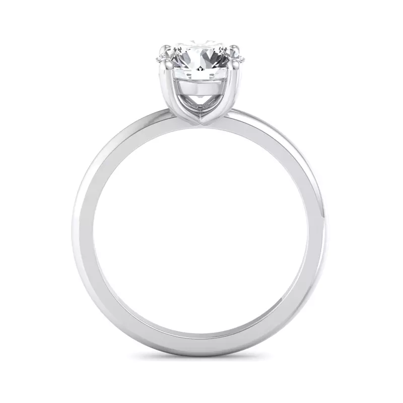 18K White Gold Bella Solitaire Engagement Ring