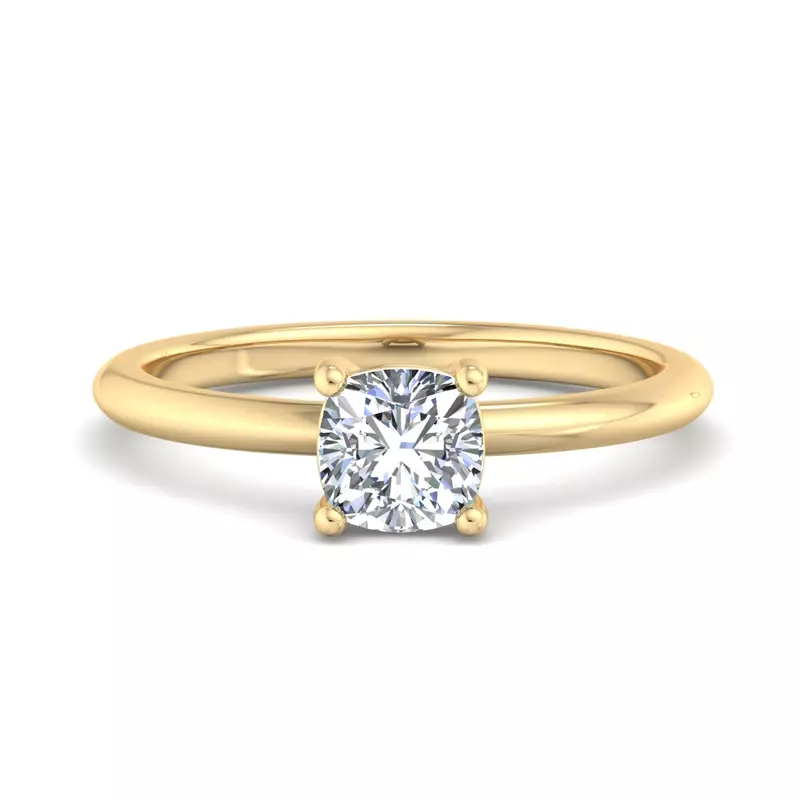 18K Yellow Gold Bella Solitaire Engagement Ring