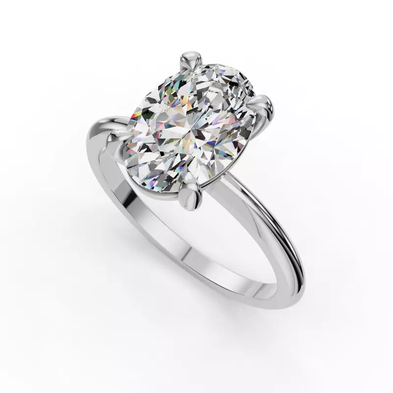 Platinum Bella Solitaire Engagement Ring