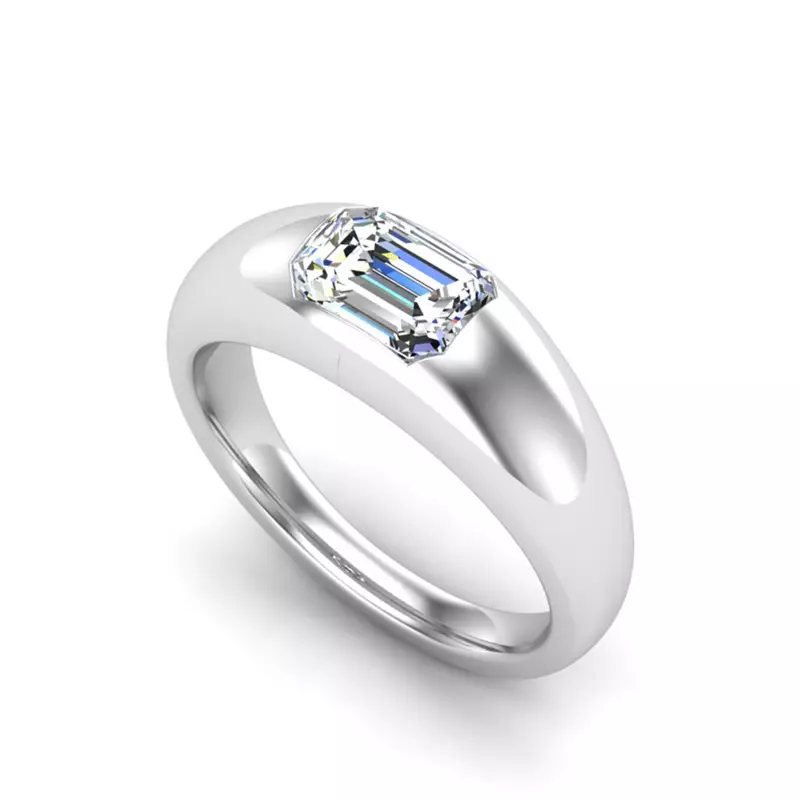 18K White Gold Blakely Solitaire Engagement Ring