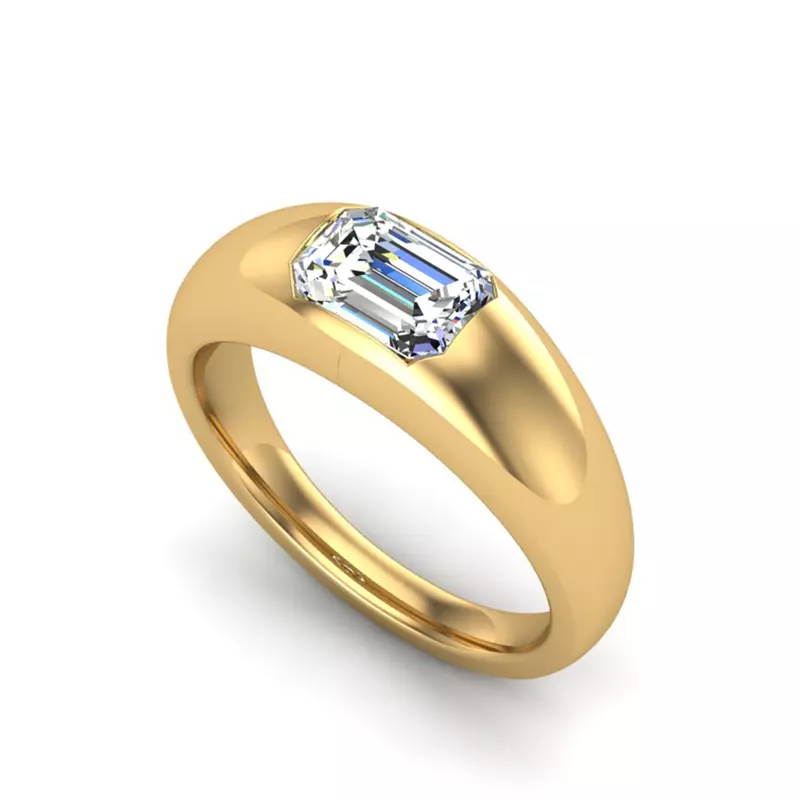 18K Yellow Gold Blakely Solitaire Engagement Ring