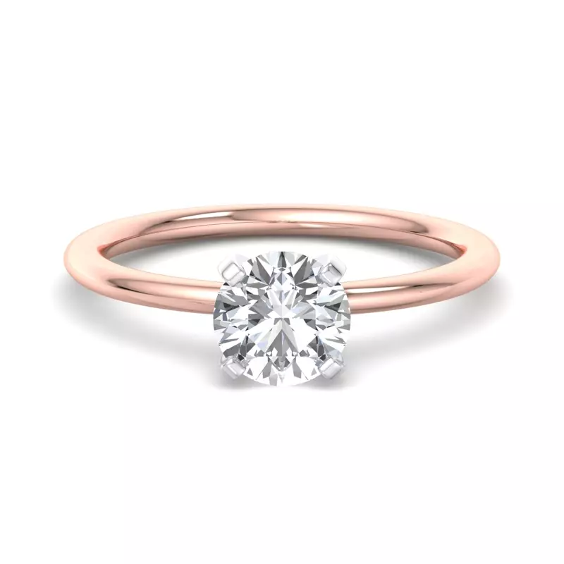 14K Rose Gold Kinley 4 Prong Solitaire Engagement Ring