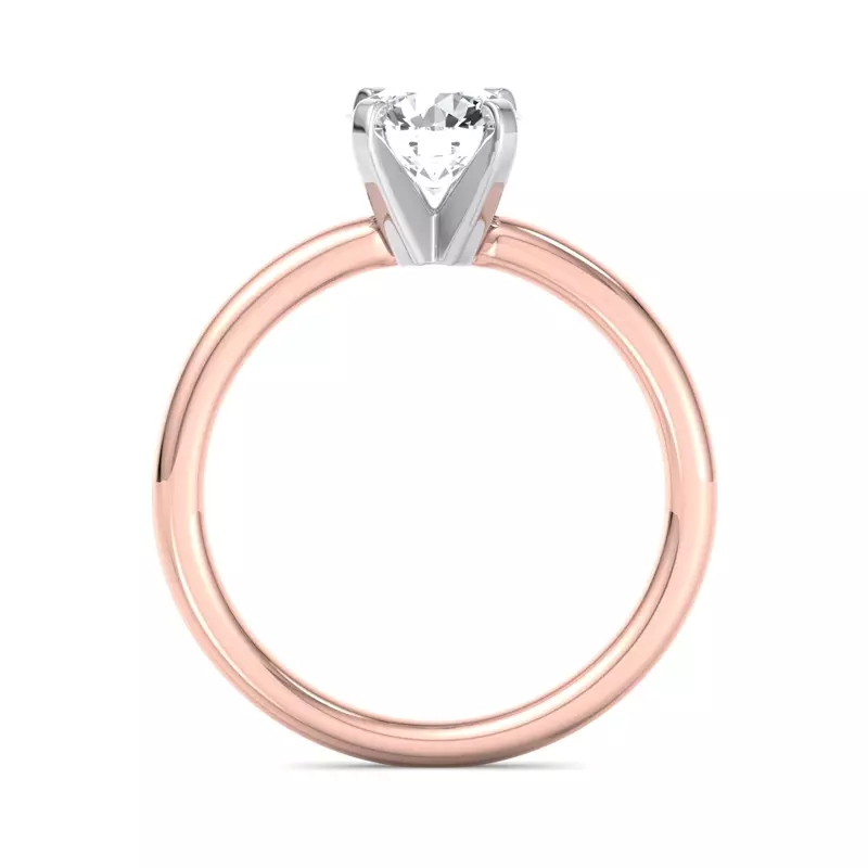 14K Rose Gold Kinley 4 Prong Solitaire Engagement Ring