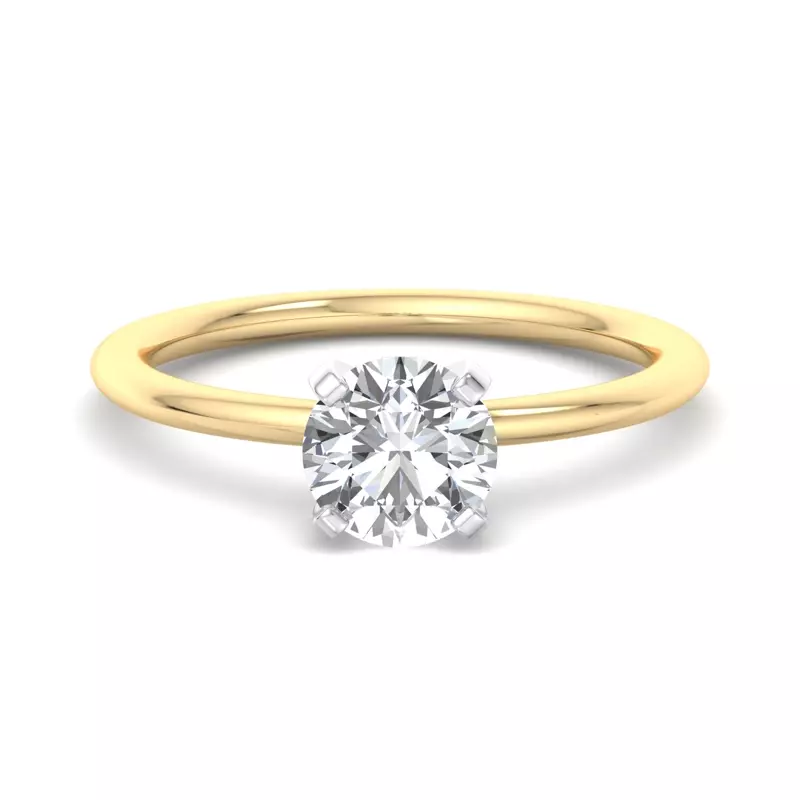 14K Yellow Gold Kinley 4 Prong Solitaire Engagement Ring