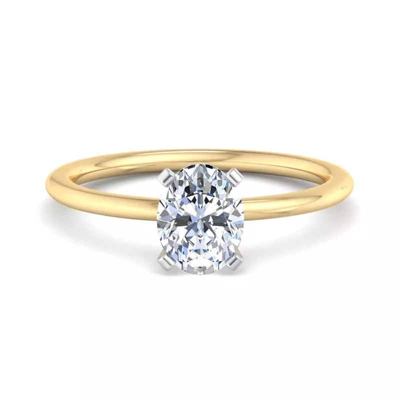 14K Yellow Gold Kinley 4 Prong Solitaire Engagement Ring