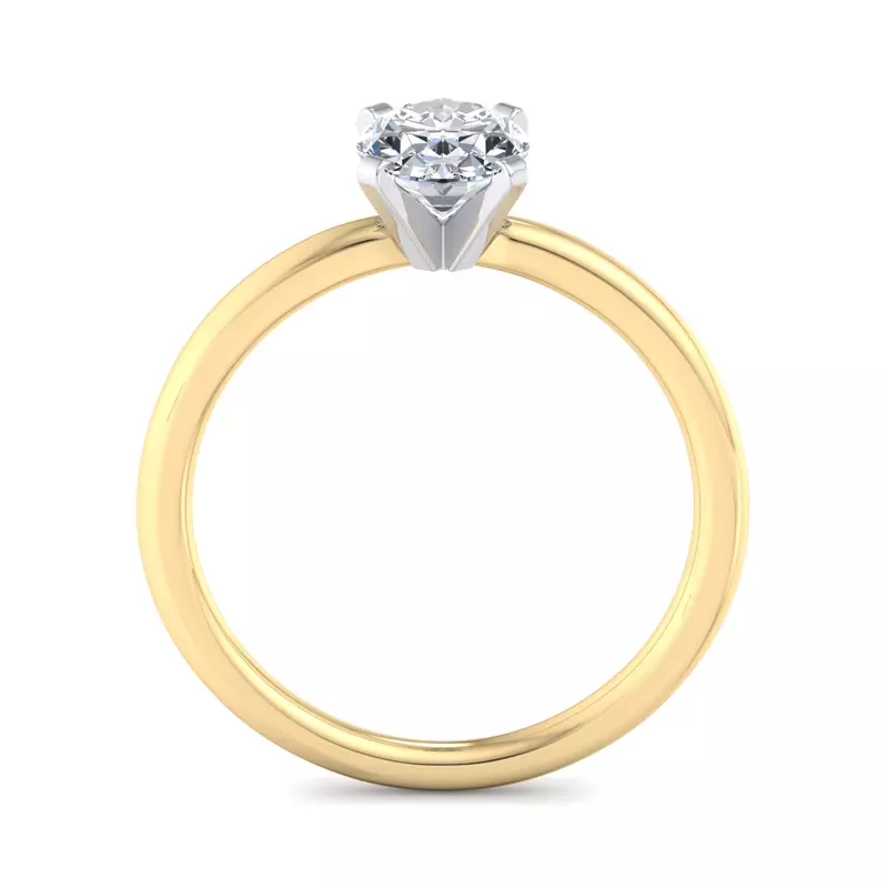 14K Yellow Gold Kinley 4 Prong Solitaire Engagement Ring