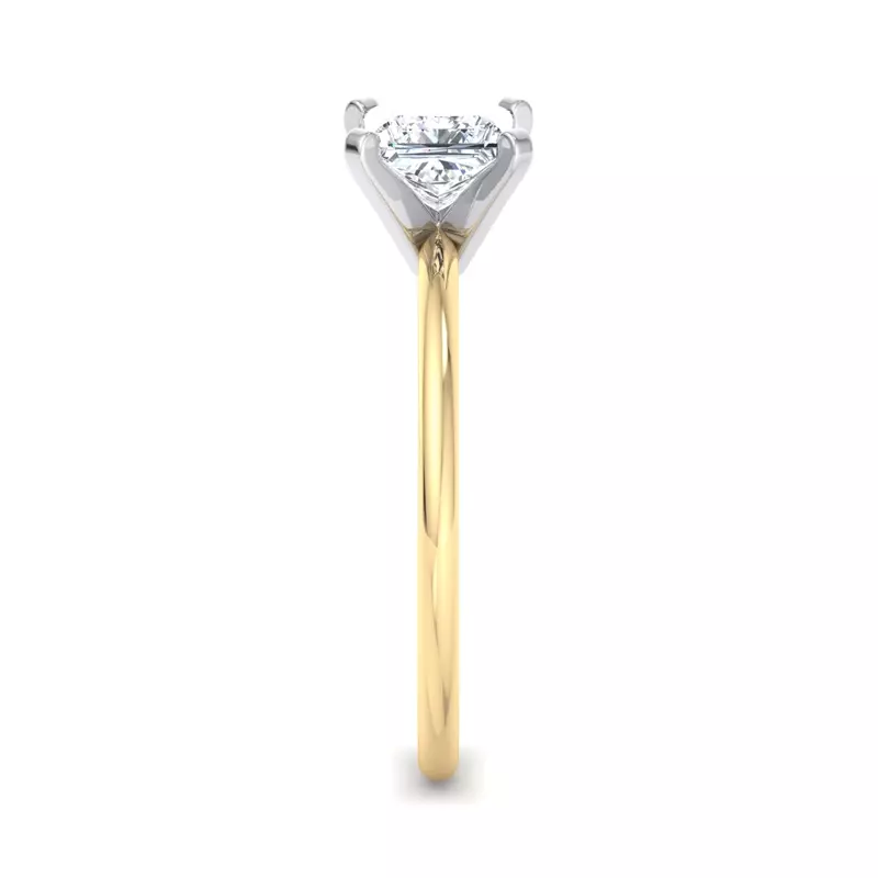 18K Yellow Gold Kinley 4 Prong Solitaire Engagement Ring