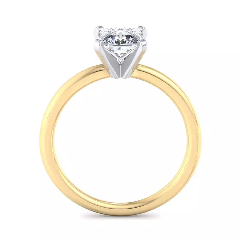 18K Yellow Gold Kinley 4 Prong Solitaire Engagement Ring