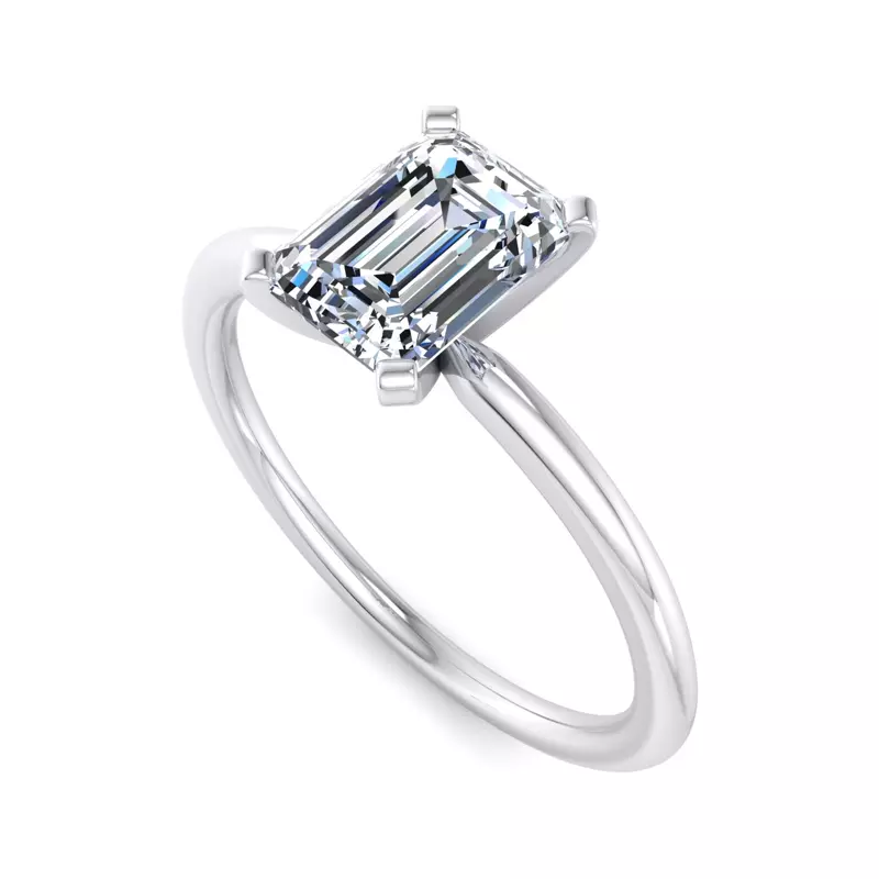 Platinum Kinley 4 Prong Solitaire Engagement Ring