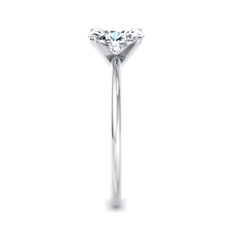 Platinum Kinley 4 Prong Solitaire Engagement Ring