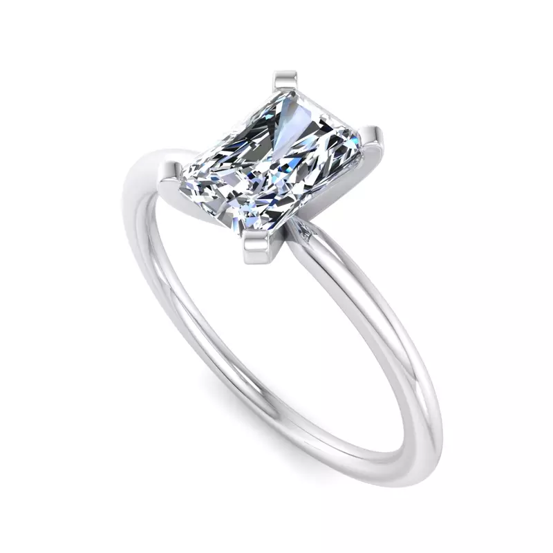 Platinum Kinley 4 Prong Solitaire Engagement Ring