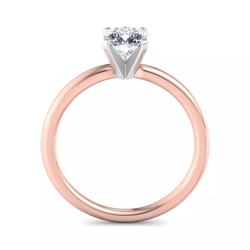 14K Rose Gold Presentation 4 Prong Solitaire Engagement Ring