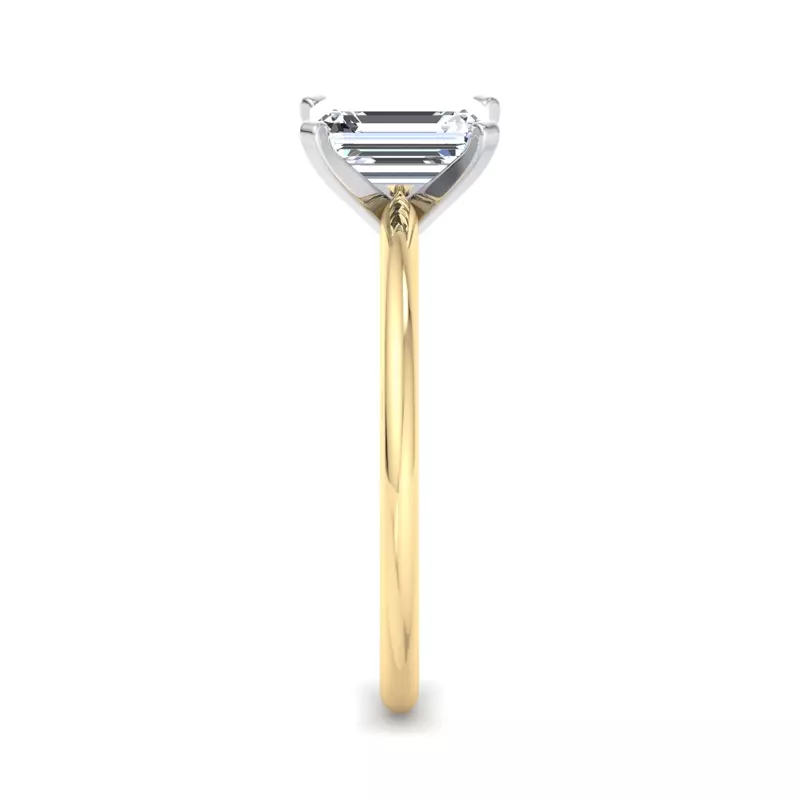 14K Yellow Gold Presentation 4 Prong Solitaire Engagement Ring