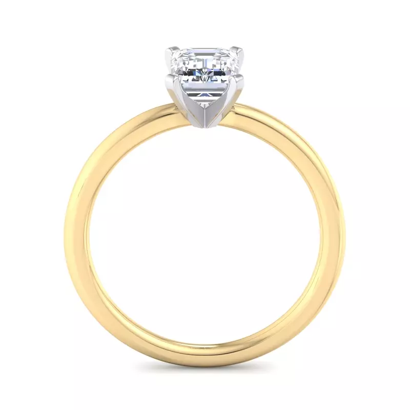 14K Yellow Gold Presentation 4 Prong Solitaire Engagement Ring