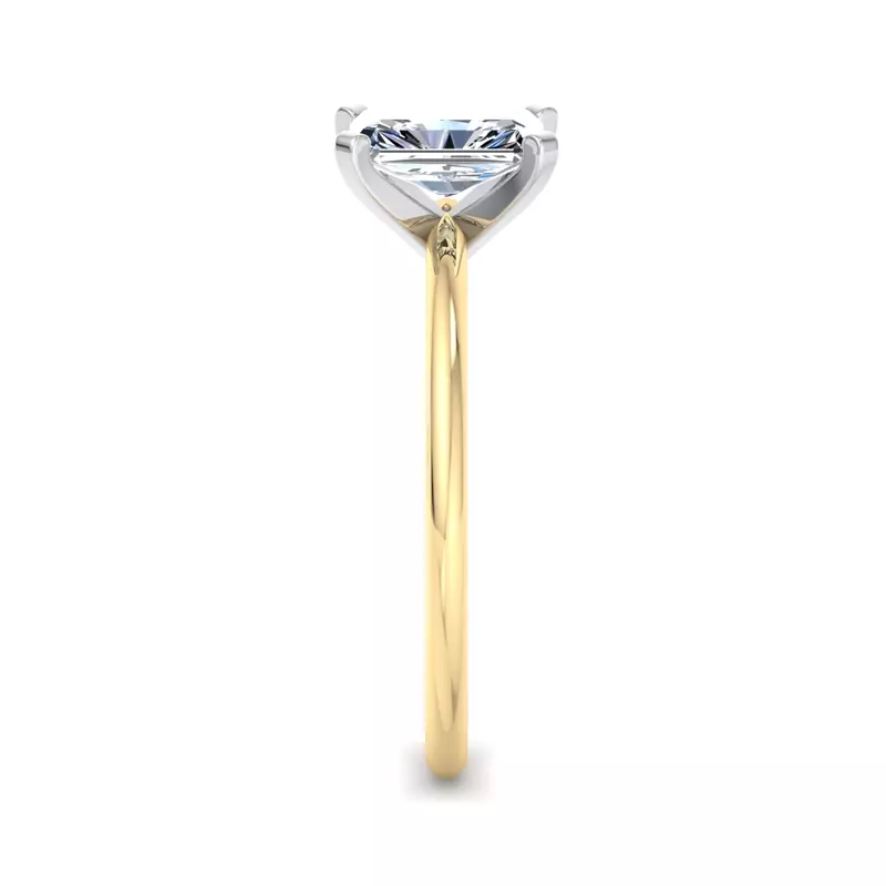 18K Yellow Gold Presentation 4 Prong Solitaire Engagement Ring