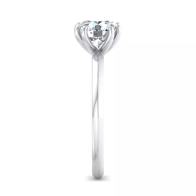 14K White Gold Lorelei Double Prong Solitaire Engagement Ring