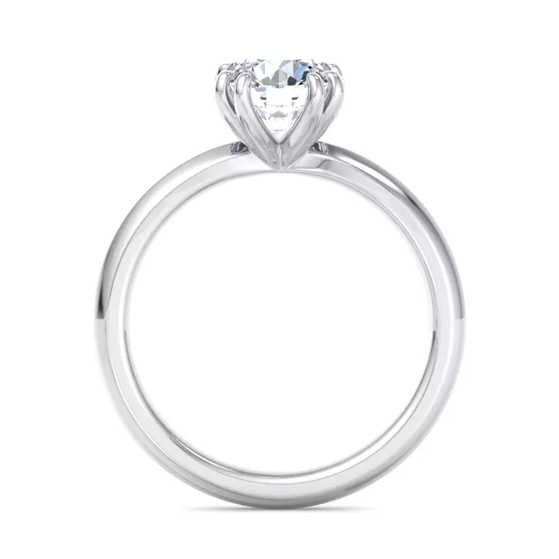 14K White Gold Lorelei Double Prong Solitaire Engagement Ring