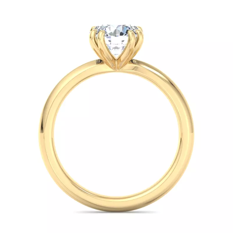 18K Yellow Gold Lorelei Double Prong Solitaire Engagement Ring