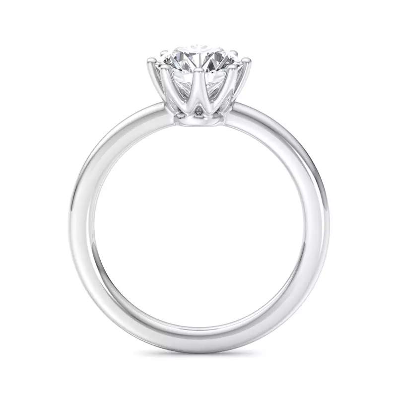 14K White Gold Adelina Solitaire Engagement Ring