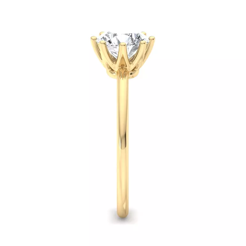 18K Yellow Gold Adelina Solitaire Engagement Ring