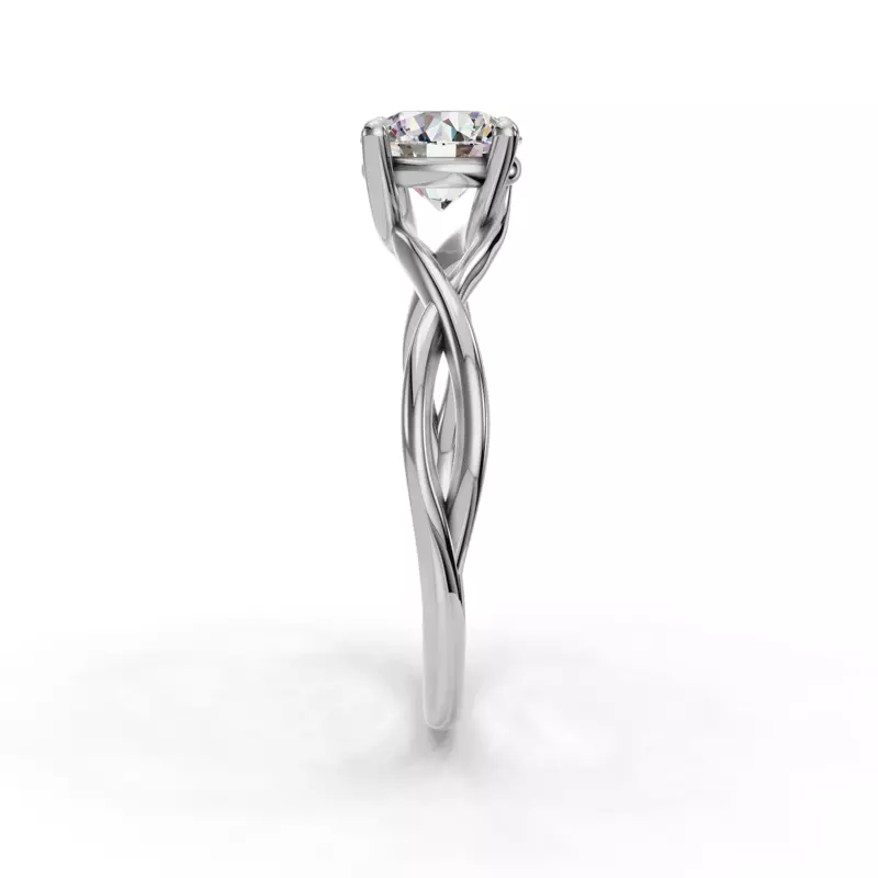 14K White Gold Bianca Twist Engagement Ring