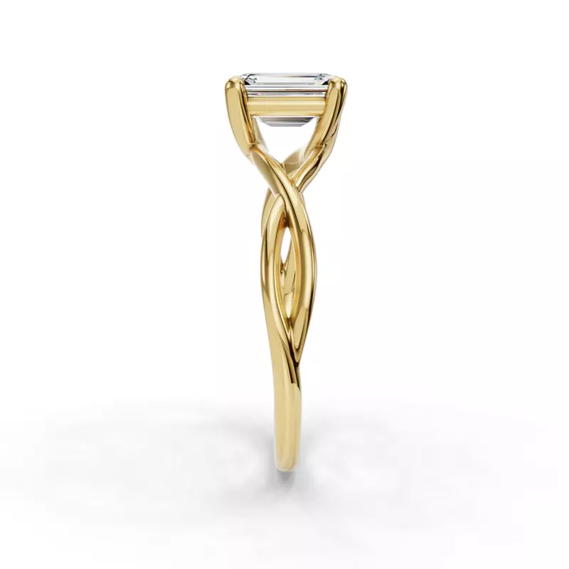 14K Yellow Gold Bianca Twist Engagement Ring