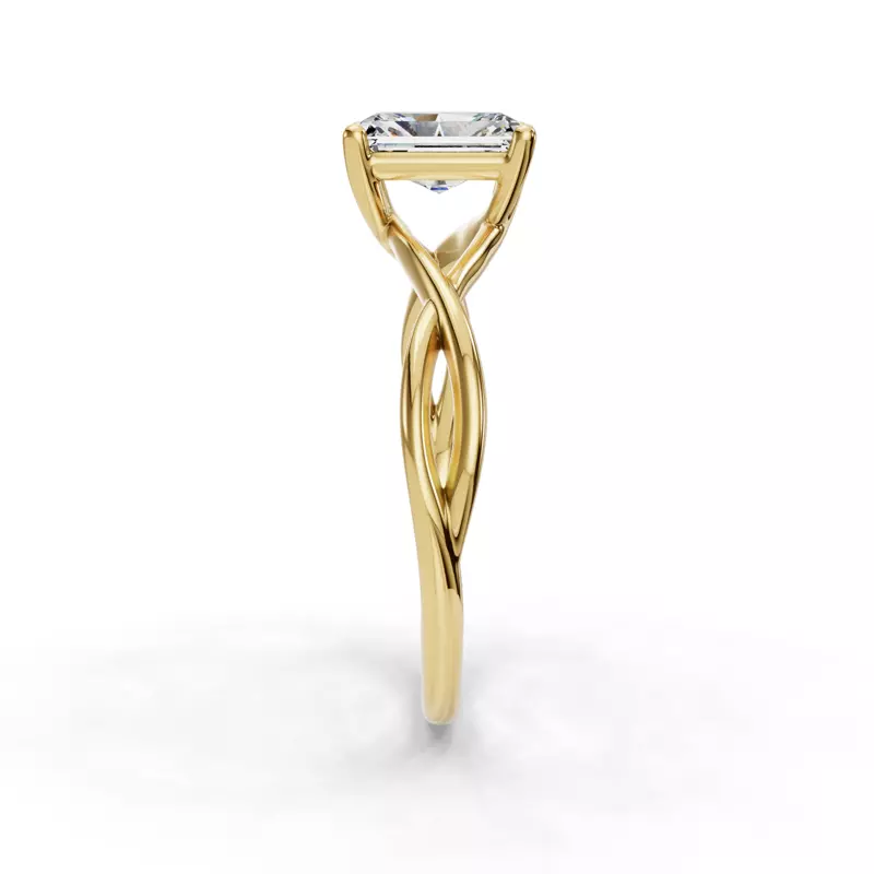 14K Yellow Gold Bianca Twist Engagement Ring