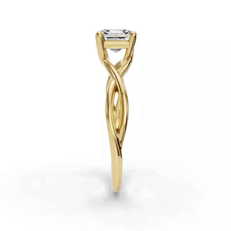 14K Yellow Gold Bianca Twist Engagement Ring