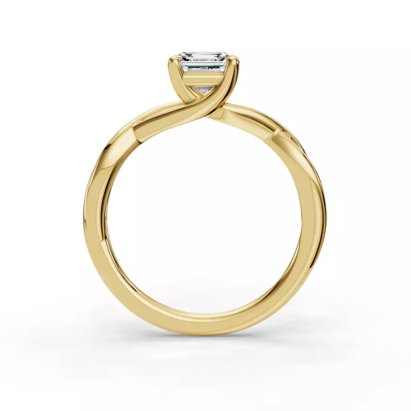 14K Yellow Gold Bianca Twist Engagement Ring