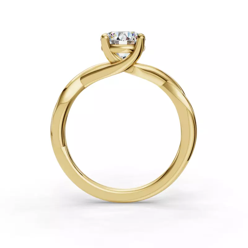 18K Yellow Gold Bianca Twist Engagement Ring