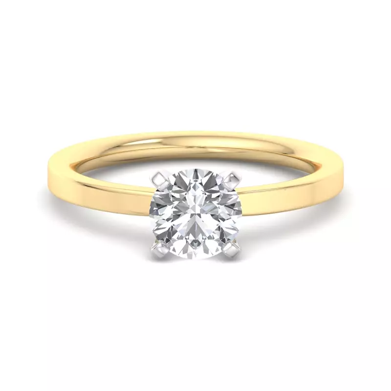 14K Yellow Gold Ryan Solitaire Engagement Ring