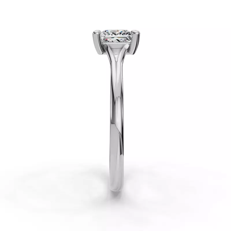 14K White Gold Isabella Split Shank Solitaire Engagement Ring