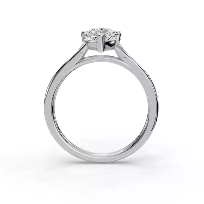 14K White Gold Isabella Split Shank Solitaire Engagement Ring