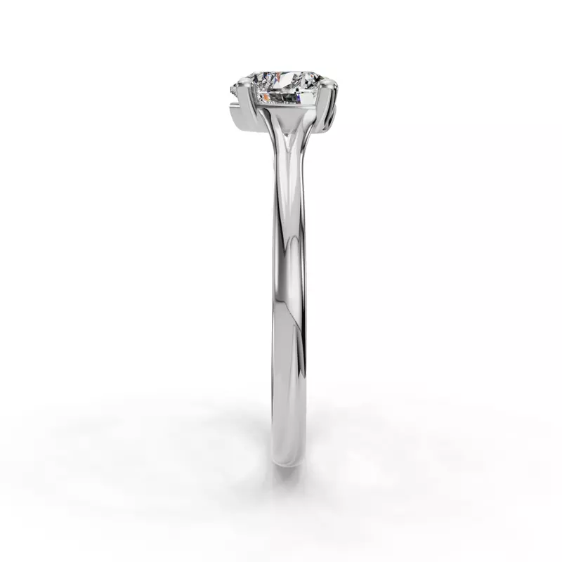 14K White Gold Isabella Split Shank Solitaire Engagement Ring