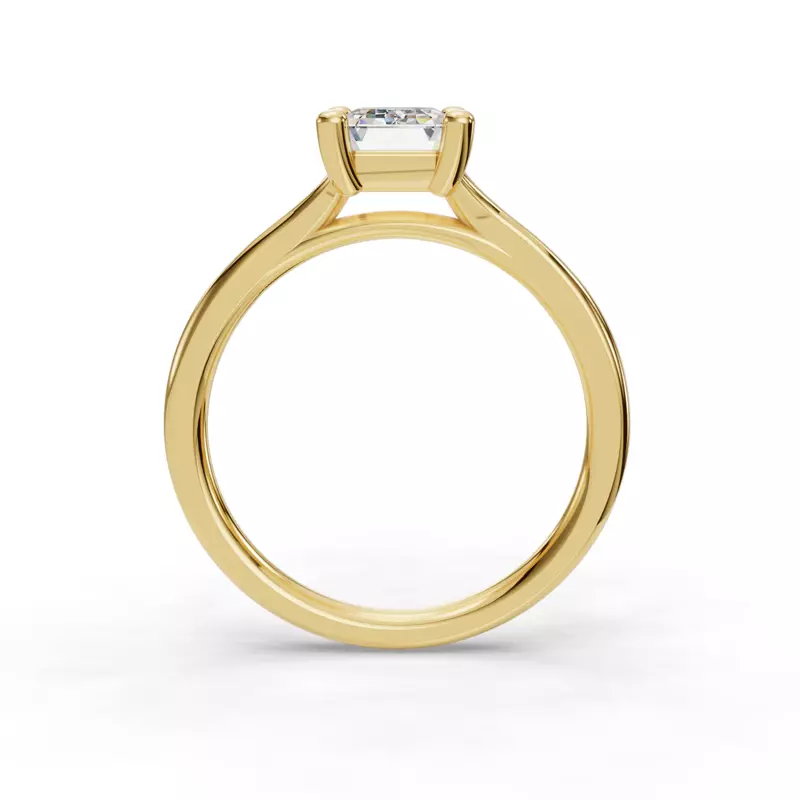 14K Yellow Gold Isabella Split Shank Solitaire Engagement Ring