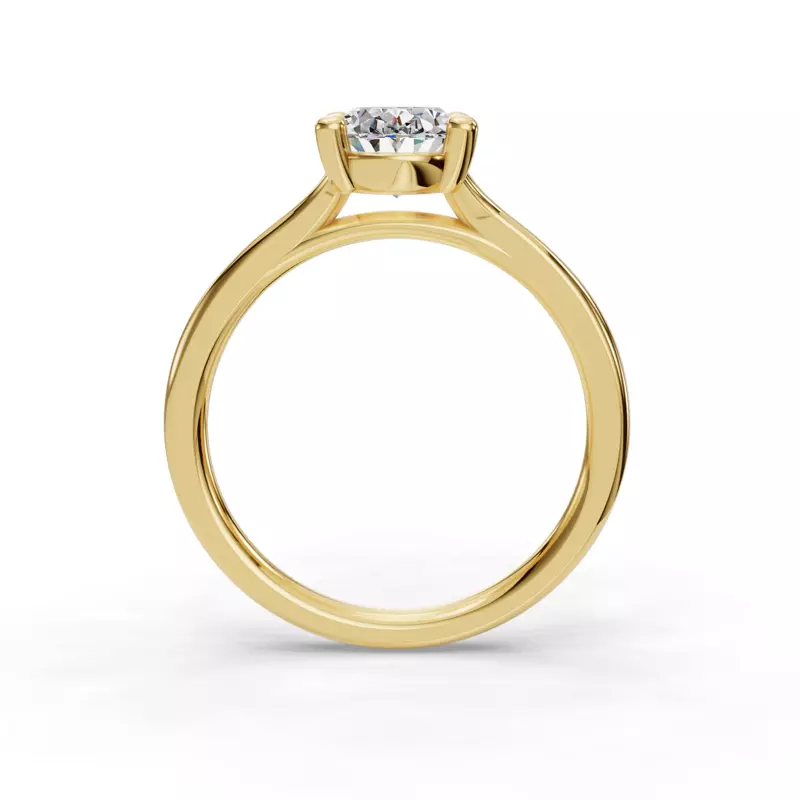 14K Yellow Gold Isabella Split Shank Solitaire Engagement Ring