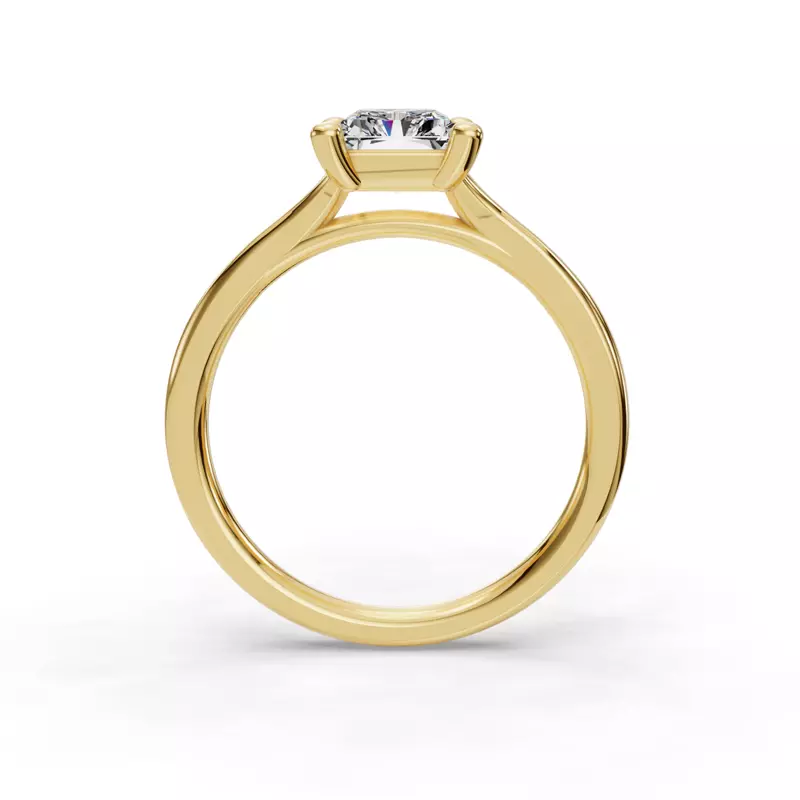 14K Yellow Gold Isabella Split Shank Solitaire Engagement Ring